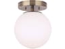 Canarm Camilo 1 -light Gold Globe Flush Mount