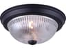 Canarm Fmount 2 -light Black Dome Flush Mount
