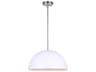 Canarm Sadie 1 -light Nickel Dome Pendant
