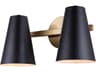 Canarm Harken 2 -light Black Vanity Light