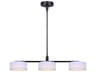 Canarm Carmynn 3 -light Black LED Linear Island Pendant