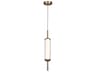 Canarm Lavene 1 -light Gold LED Cylinder Mini Pendant
