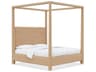 Case & Canvas Angelo Oak Wood King Four Poster Bed