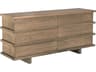 CFC Bergamot 6-Drawers Brown Oak Wood Double Dresser