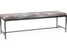 Classic Home Achen Gray Fur Accent Bench
