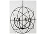 Classic Home Voltaire 8-Light Black Geometric Chandelier