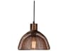 Classic Home Polaris 1-Light Rustic Bronze Bowl Mini Pendant