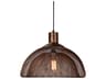 Classic Home Polaris 1-Light Rustic Bronze Bowl Pendant
