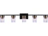 Craftmade Bond Street 5-Light Flat Black Satin Brass Vanity Light