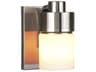 Craftmade District 1-Light Brushed Polished Nickel Glass Vanity Light