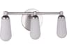 Craftmade Riggs 3-Light Nickel Glass Vanity Light