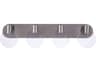 Craftmade Glisten 4-Light Brushed Polished Nickel Glass LED Vanity Light