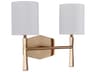 Craftmade Chatham 2-Light Satin Brass Vanity Light