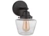 Craftmade Essex 1-Light Flat Black Glass Vanity Light