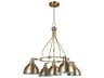 Craftmade Timarron 5-Light Legacy Brass Bell Chandelier