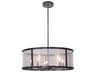 Craftmade Danbury 5-Light Matte Black Drum Pendant