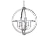 Craftmade Berkeley 9-Light Chrome Candelabra Globe Chandelier