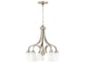 Craftmade Grace 5-Light Brushed Polished Nickel Glass Bell Chandelier