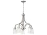 Craftmade Grace 5-Light Brushed Polished Nickel Glass Bell Chandelier