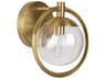 Craftmade Piltz 1-Light Satin Brass Glass Vanity Light
