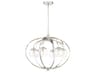 Craftmade Piltz 6-Light Polished Nickel Glass Globe Round Chandelier