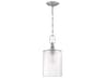 Craftmade Dardyn 1-Light Brushed Polished Nickel Glass Cylinder Mini Pendant