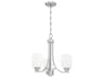 Craftmade Bolden 3-Light Brushed Polished Nickel Glass Cylinder Chandelier