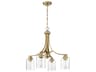 Craftmade Bolden 4-Light Satin Brass Glass Cylinder Chandelier