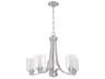 Craftmade Bolden 5-Light Brushed Polished Nickel Glass Cylinder Chandelier