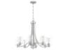 Craftmade Bolden 8-Light Brushed Polished Nickel Glass Cylinder Chandelier