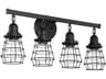 Craftmade Thatcher 4-Light Flat Black Vanity Light