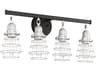 Craftmade Thatcher 4-Light Flat Black Brushed Polished Nickel Vanity Light