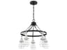 Craftmade Thatcher 5-Light Flat Black Brushed Polished Nickel Chandelier