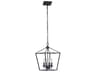 Craftmade Flynt 4-Light Flat Black Chandelier