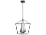 Craftmade Flynt 4-Light Flat Black Chandelier