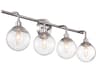Craftmade Que 4-Light Chrome Glass Vanity Light