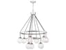 Craftmade Que 9-Light Chrome Glass Globe Chandelier