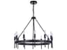 Craftmade Larrson 12-Light Flat Black Chandelier