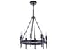 Craftmade Larrson 8-Light Flat Black Candelabra Chandelier