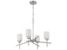 Craftmade Cadence 4-Light Satin Nickel Glass Cylinder Chandelier
