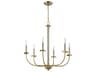 Craftmade Stanza 6-Light Brushed Polished Nickel Satin Brass Candelabra Chandelier