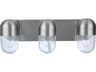 Craftmade Pill 3-Light Brushed Polished Nickel Glass Vanity Light