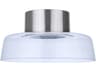 Craftmade Centric Brushed Polished Nickel Glass LED Dome Flush Mount