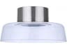 Craftmade Centric Brushed Polished Nickel Glass LED Dome Flush Mount