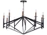 Craftmade The Reserve 10-Light Flat Black Painted Nickel Chandelier