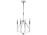 Craftmade The Reserve 4-Light Matte White Satin Brass Candelabra Chandelier