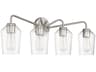 Craftmade Shayna 4-Light Brushed Polished Nickel Glass Vanity Light