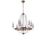 Craftmade Graclyn 9-Light Satin Brass Chandelier