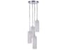 Craftmade Myos 4-Light Chrome Glass Cylinder Mini Pendant