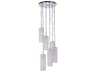 Craftmade Myos 6-Light Chrome Glass Cylinder Pendant